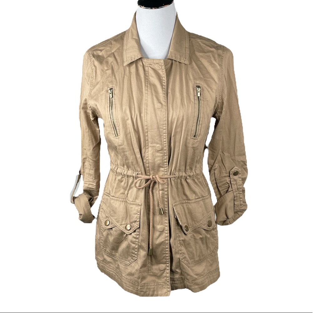Dept 222 Lightweight Parachute Jacket Tan Size Medium